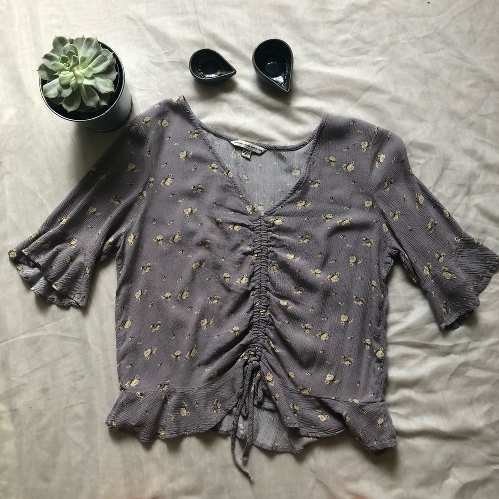 Lavender floral top